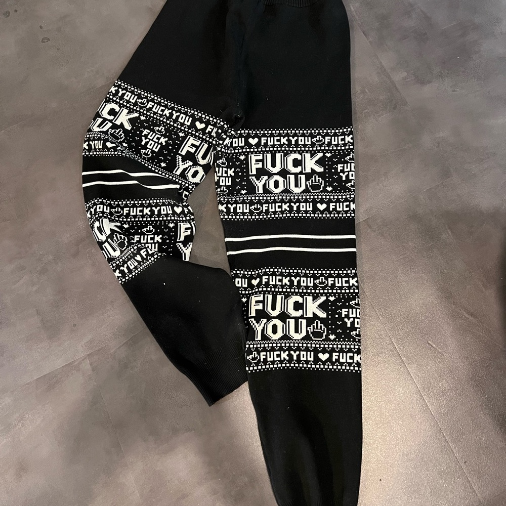 Sourpuss Monochrome Knit Pants